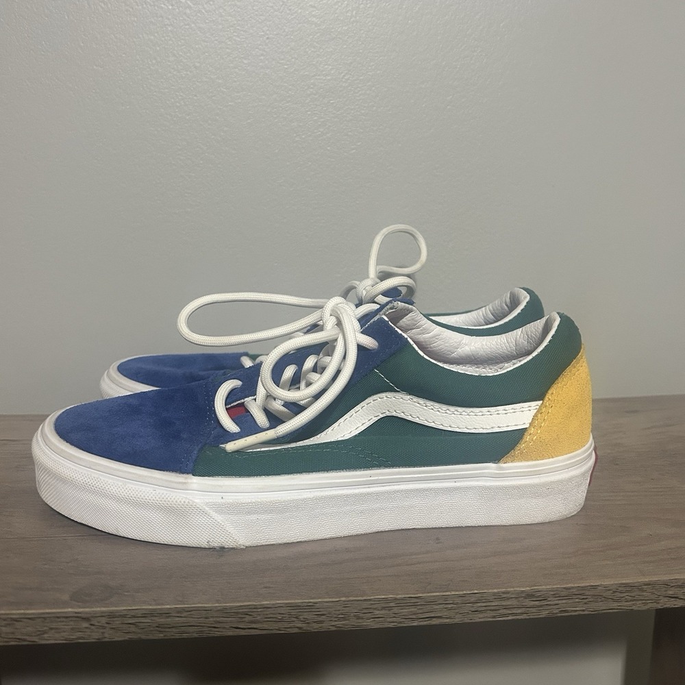 Vans Shoes‎ Men 5 OLD SKOOL Color block Yacht Blue Green Yellow Red Low Skate